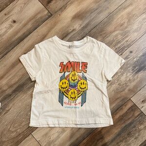 Kids' Smile Graphic Tee - Cream